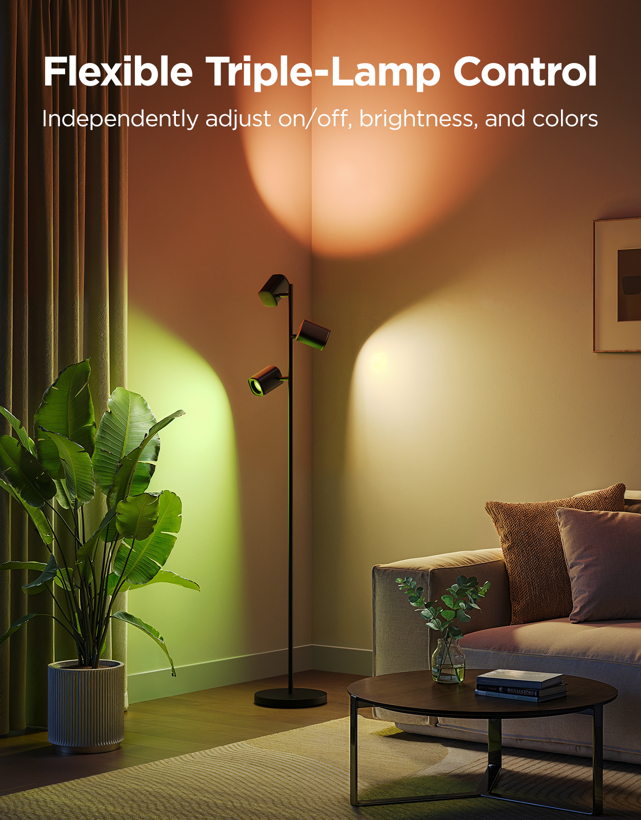 goSmart Asia Govee Lyra/Cylinder/Uplighter/Tree Lamp Floor Lamp Floor Lamp 2 Floor Lamp Pro Black 2 RGBIC Technology Stand Lamp Gaming Light Lampu Lantai