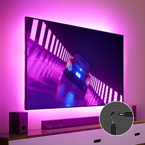goSmart Asia Govee RGB Bluetooth LED TV Backlights for 46-60 inch TV LED Light Lampu Hiasan Lampu LED