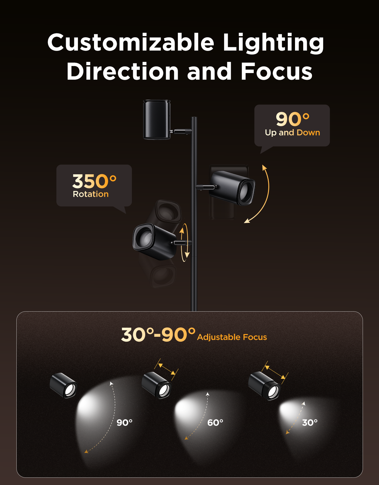 goSmart Asia Govee Lyra/Cylinder/Uplighter/Tree Lamp Floor Lamp Floor Lamp 2 Floor Lamp Pro Black 2 RGBIC Technology Stand Lamp Gaming Light Lampu Lantai