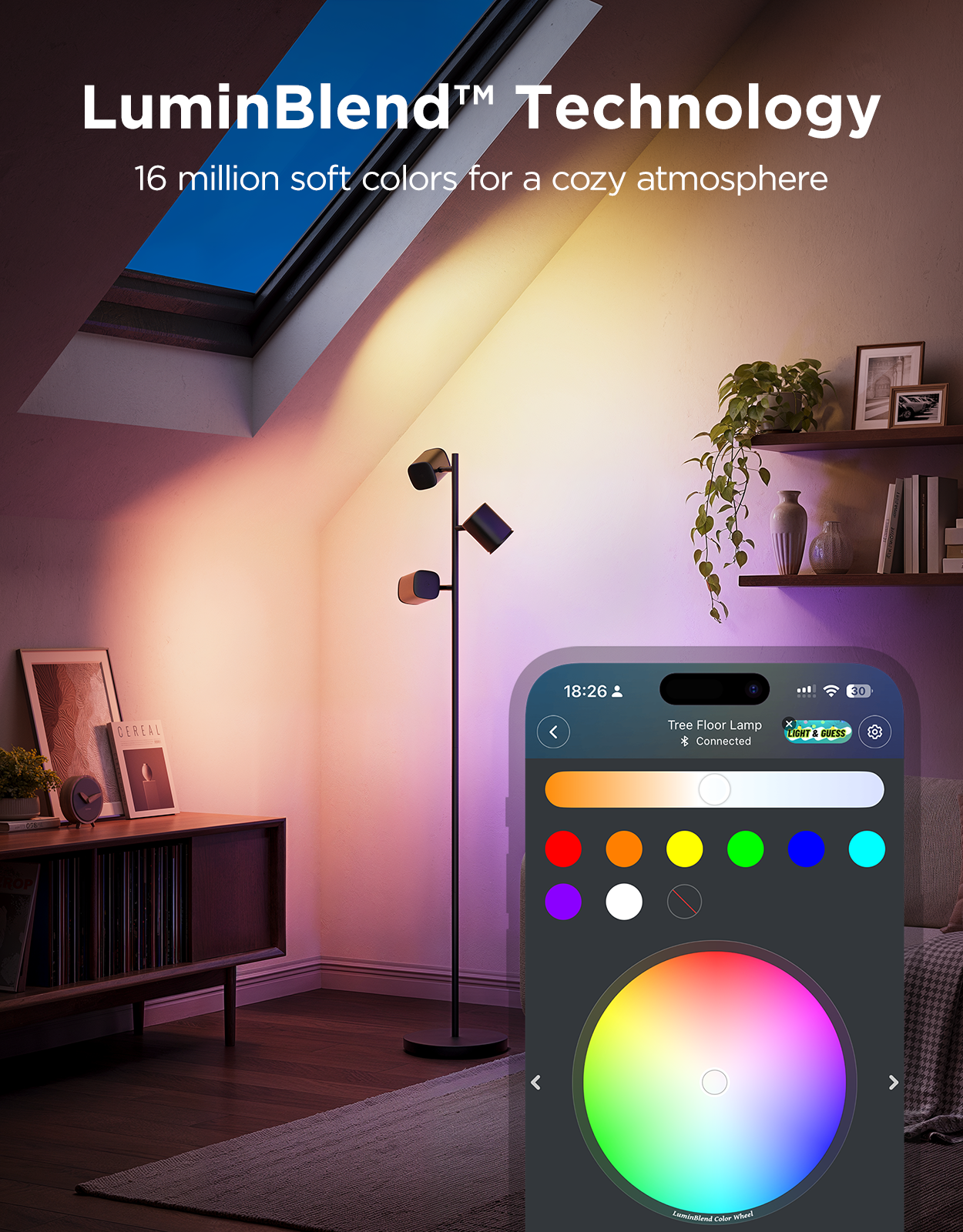 goSmart Asia Govee Lyra/Cylinder/Uplighter/Tree Lamp Floor Lamp Floor Lamp 2 Floor Lamp Pro Black 2 RGBIC Technology Stand Lamp Gaming Light Lampu Lantai