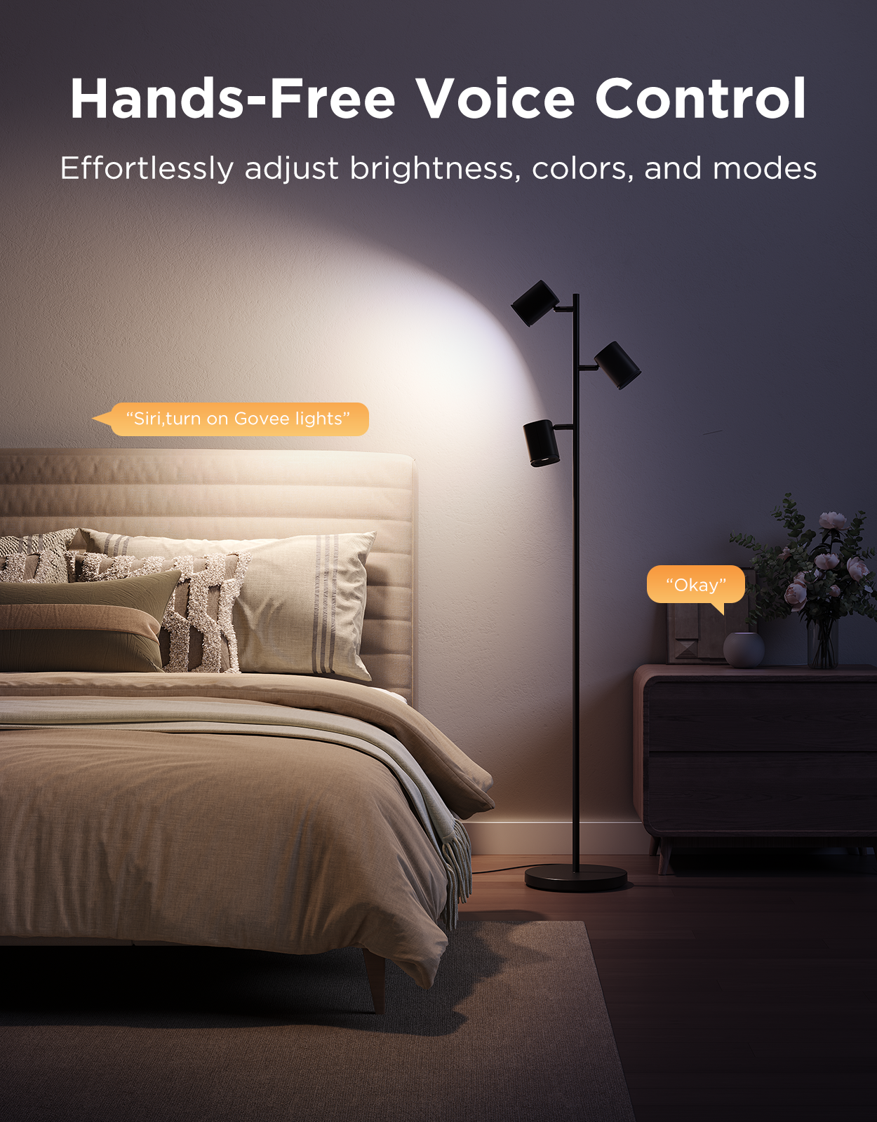 goSmart Asia Govee Lyra/Cylinder/Uplighter/Tree Lamp Floor Lamp Floor Lamp 2 Floor Lamp Pro Black 2 RGBIC Technology Stand Lamp Gaming Light Lampu Lantai