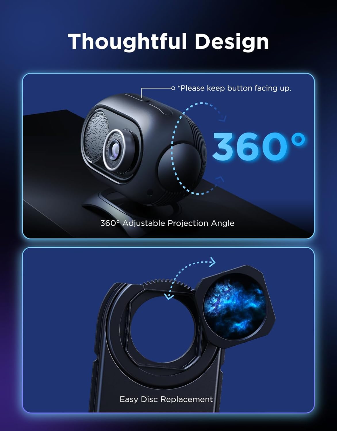 Govee Star Light Projector &  Projector 2 Pro with 3 Aurora Flowing Effects, Star Projector Works with Matter Night Ligh
