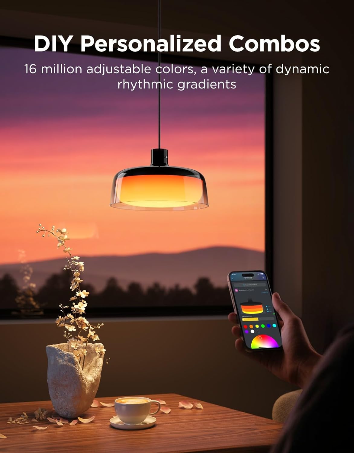 goSmart Asia Govee Pendant Light  Smart Light Bulb Ceiling Light WIFI & Bluetooth Color Changing Light Bulbs RGBWW Dimmable  RGB Light