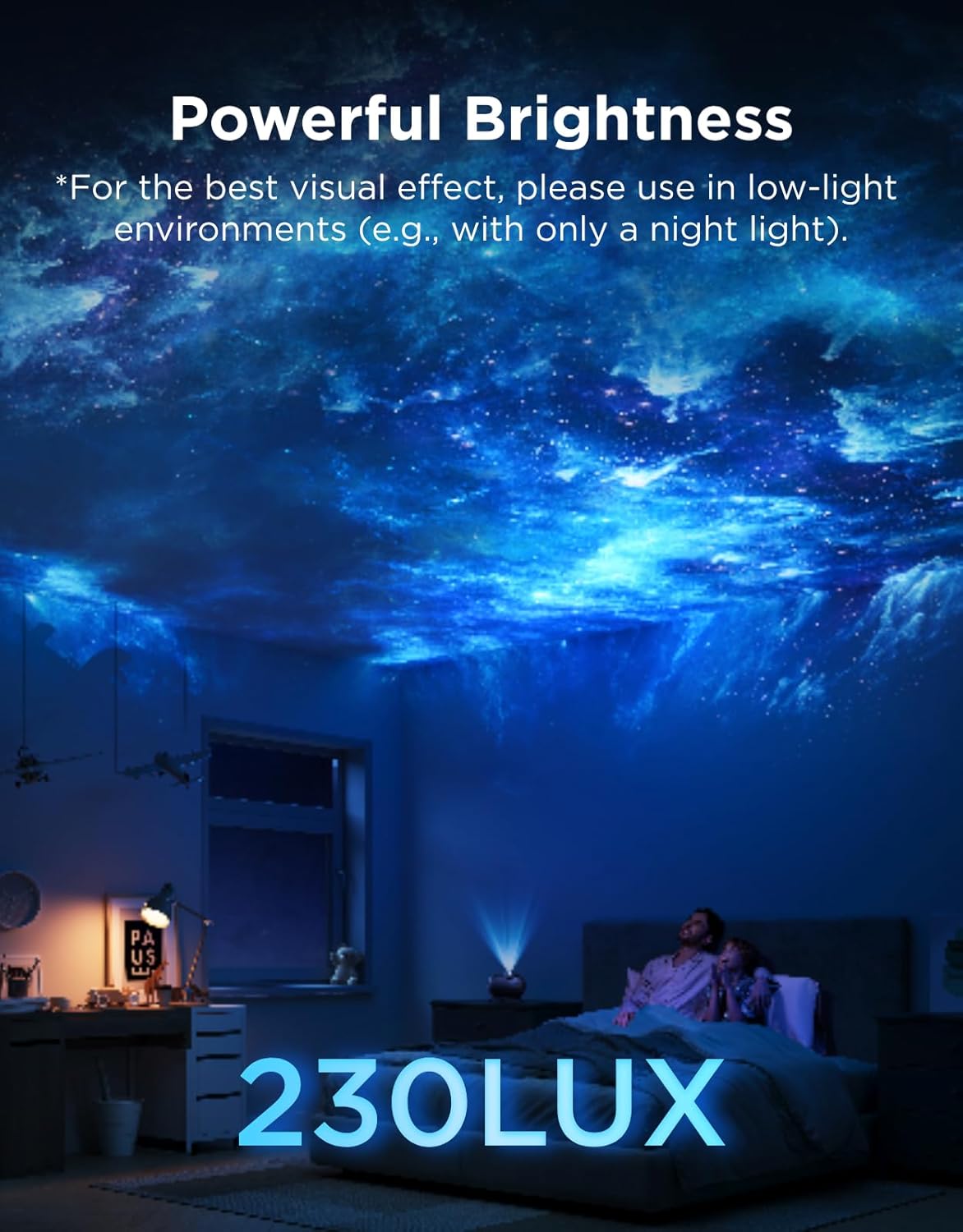 Govee Star Light Projector &  Projector 2 Pro with 3 Aurora Flowing Effects, Star Projector Works with Matter Night Ligh