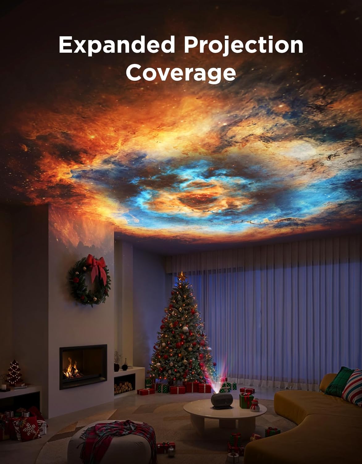 Govee Star Light Projector &  Projector 2 Pro with 3 Aurora Flowing Effects, Star Projector Works with Matter Night Ligh