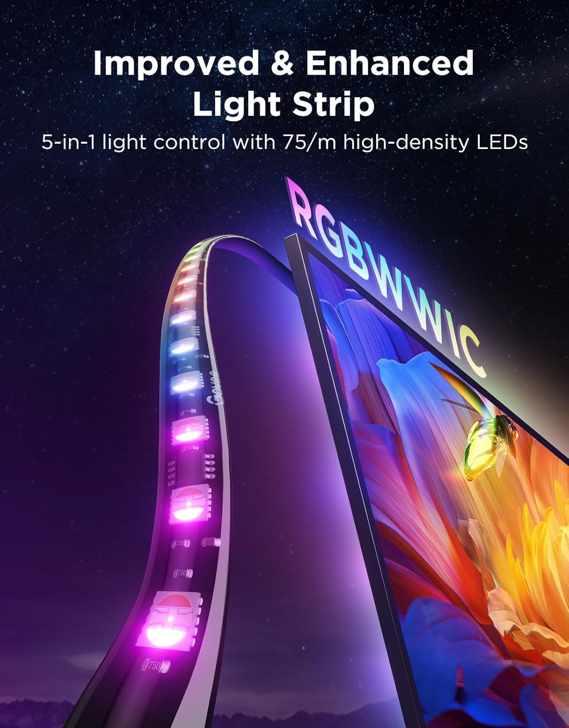 goSmart Asia Govee Envisual Three-camera 3 Pro  TV Backlight 3 Lite 55-65" / 75-85 " Wifi TV LED Backlights With Camera