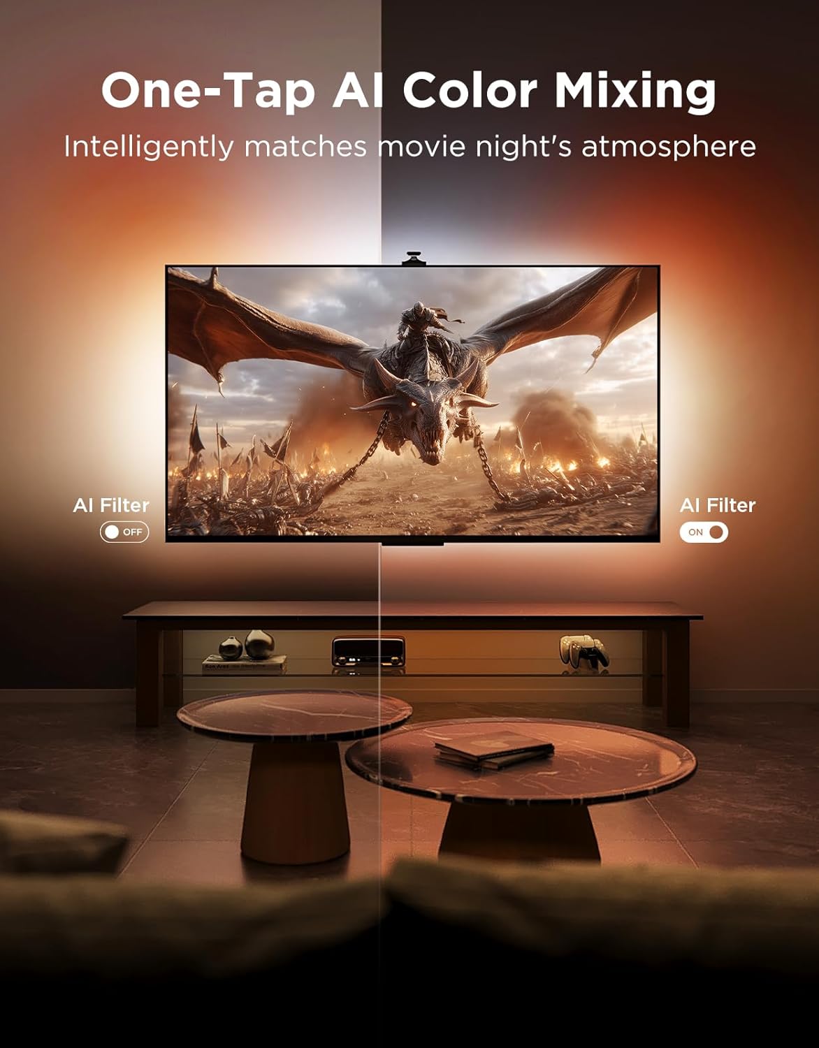 goSmart Asia Govee Envisual Three-camera 3 Pro  TV Backlight 3 Lite 55-65" / 75-85 " Wifi TV LED Backlights With Camera