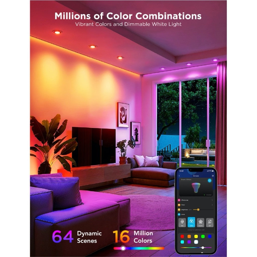 goSmart Asia Govee Pendant Light  Smart Light Bulb Ceiling Light WIFI & Bluetooth Color Changing Light Bulbs RGBWW Dimmable  RGB Light