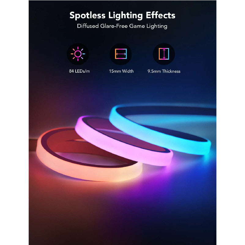 goSmart Asia Govee 3M Neon Strip Light 【EU PLUG】  for Desk with Music Sync DIY Lighting Mode LED Light Strip RGB Light Gaming Light