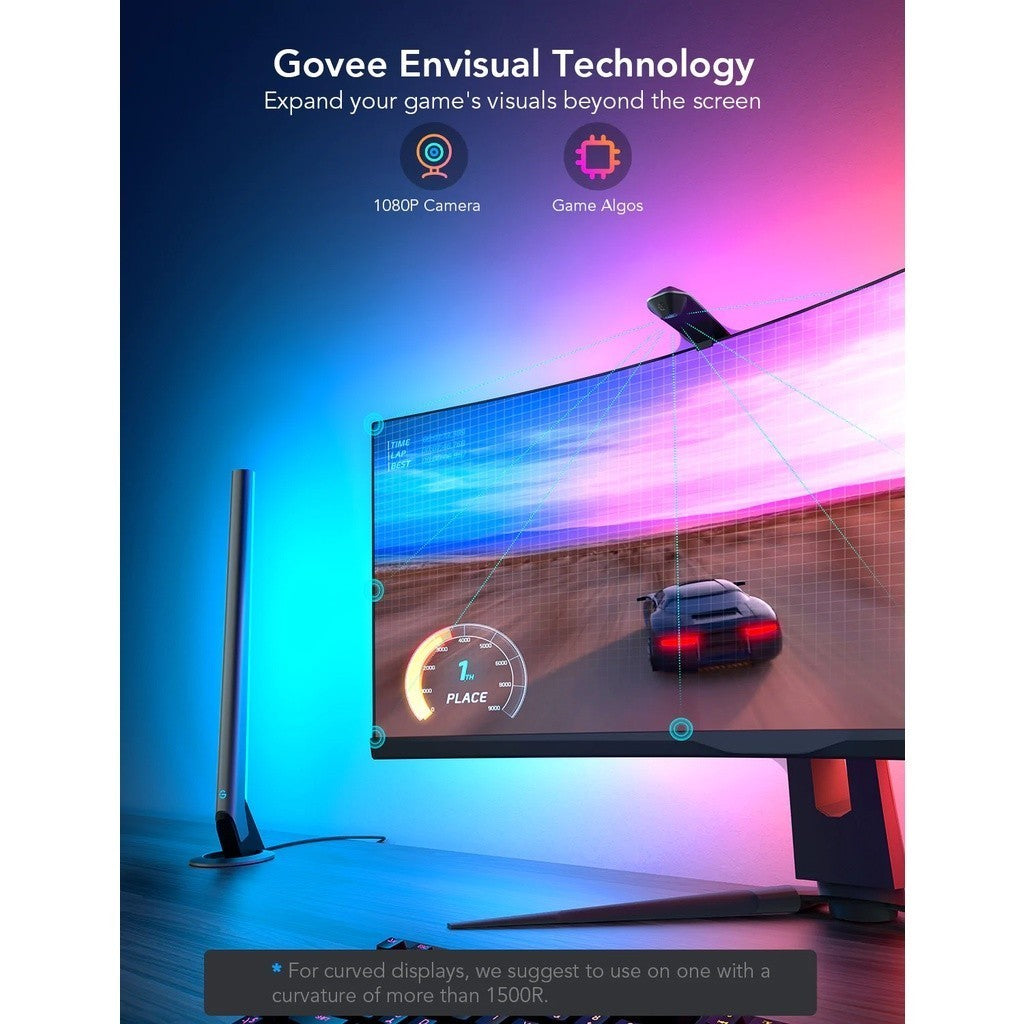 goSmart Asia Govee Dreamview G1/G1 Pro/AI Box (24-32") Gaming Light W/Camera RGB Light Lampu Monitor