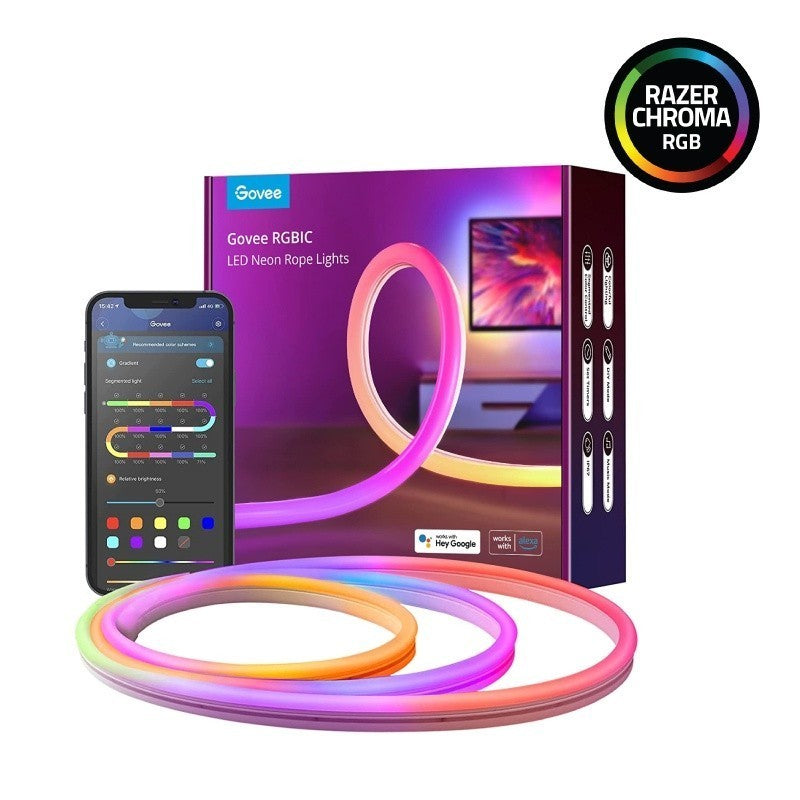 goSmart Asia Govee 3m/5m Neon Strip Light with Music Sync DIY Lighting Mode LED Light Strip RGB Light Gaming Light