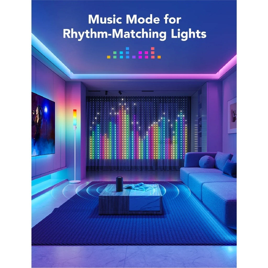 goSmart Asia Govee Curtain Lights for Bedroom Wall IP65 Waterproof RGB Light LED Light Lampu Dinding