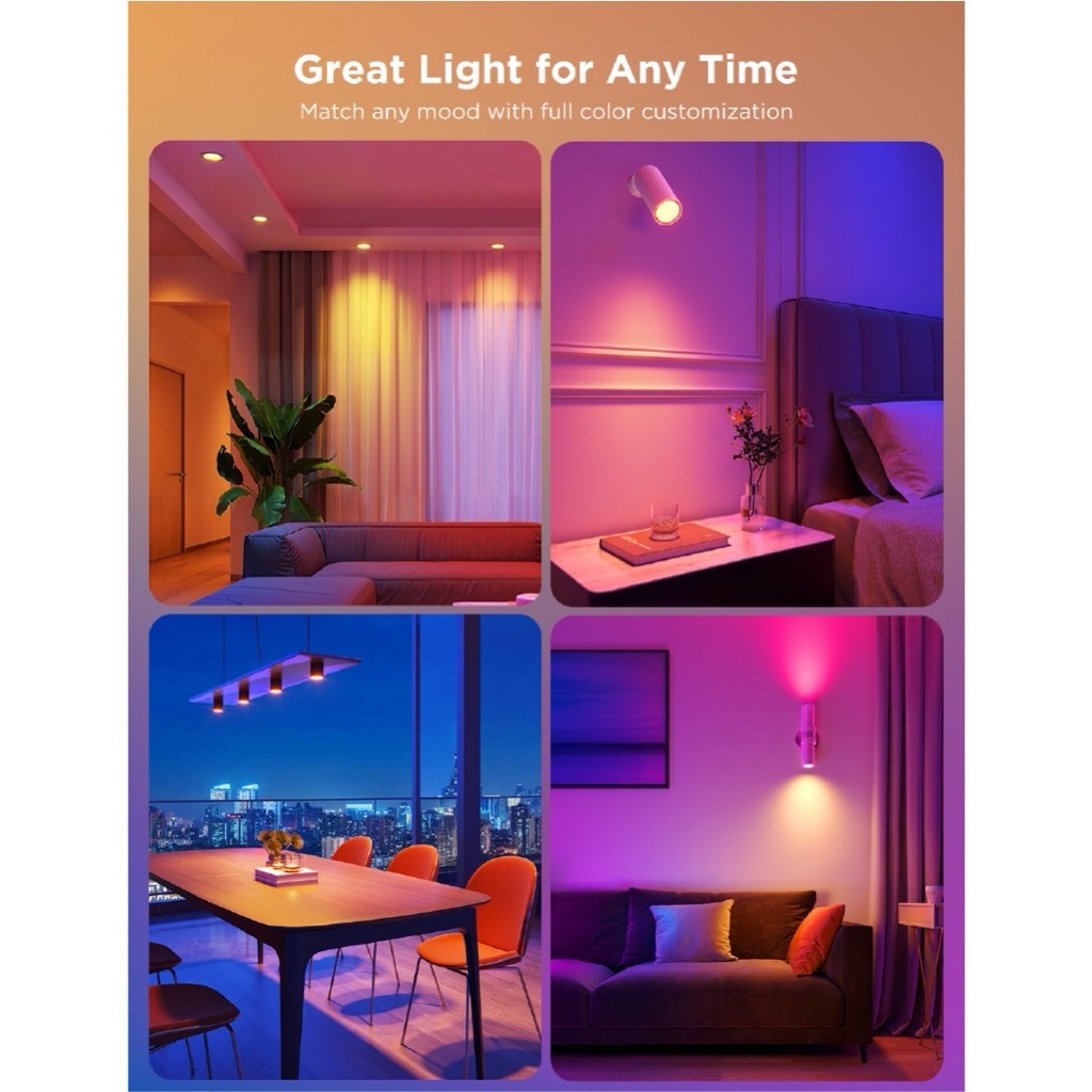 goSmart Asia Govee Pendant Light  Smart Light Bulb Ceiling Light WIFI & Bluetooth Color Changing Light Bulbs RGBWW Dimmable  RGB Light
