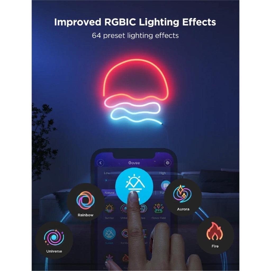 goSmart Asia Govee 3m/5m Neon Strip Light with Music Sync DIY Lighting Mode LED Light Strip RGB Light Gaming Light