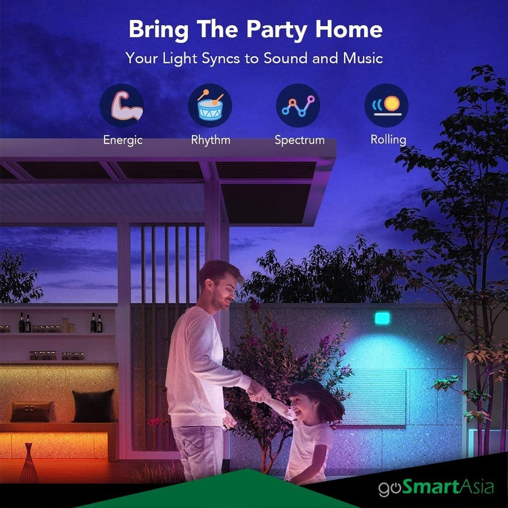 goSmart Asia Govee RGBIC Smart Flood Light Outdoor IP66 Waterproof Smart Stage Lights LED Flood Light Outdoor Lighting