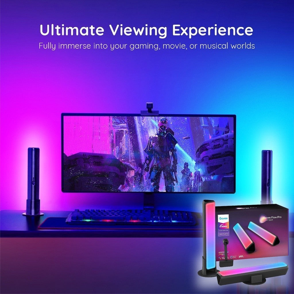 goSmart Asia Govee Flow Pro Bundle Advance - Govee Dreamview Flow Pro P1 Light Bars & Govee Glide Wall Light (6+1)