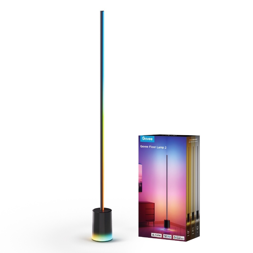 goSmart Asia Govee Lyra/Cylinder/Uplighter/Tree Lamp Floor Lamp Floor Lamp 2 Floor Lamp Pro Black 2 RGBIC Technology Stand Lamp Gaming Light Lampu Lantai