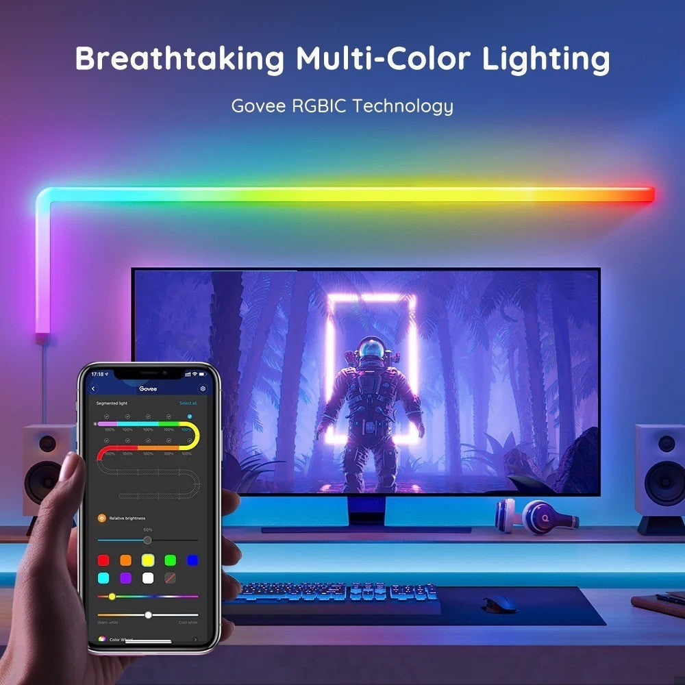 goSmart Asia Govee Glide Smart Wall Light (8+4) (6+1) Gaming Light Neon Light Smart Light Lampu Dinding