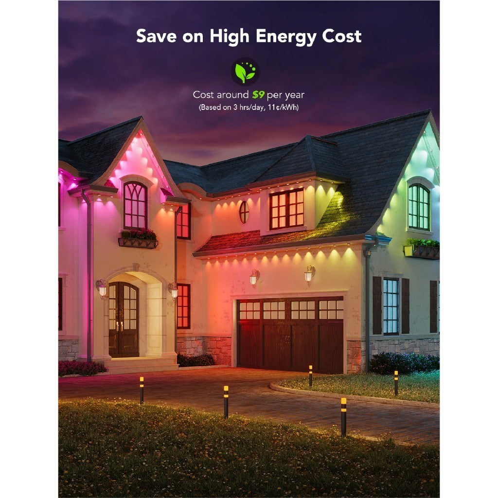 goSmart Asia Govee Lampu Luar Kekal IP67 Lampu LED RGB Kalis Air Lampu Hiasan Lampu LED