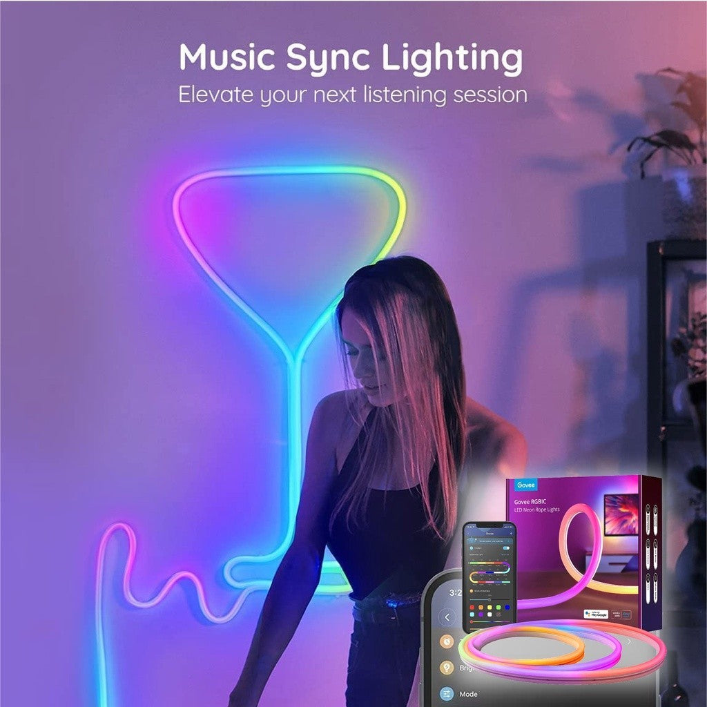 goSmart Asia Govee Flow Pro Bundle Essential - Bar Lampu P1 Govee Dreamview Flow Pro &amp; Jalur LED Neon 3Meter