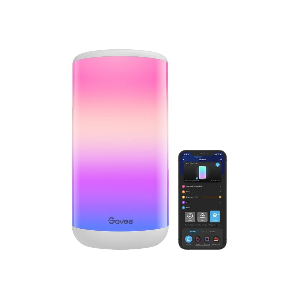 goSmart Asia Govee Aura Smart Table Light RGBIC Lamp Table Lamp Bedside Lamp Smart Light Table Light Lampu Meja