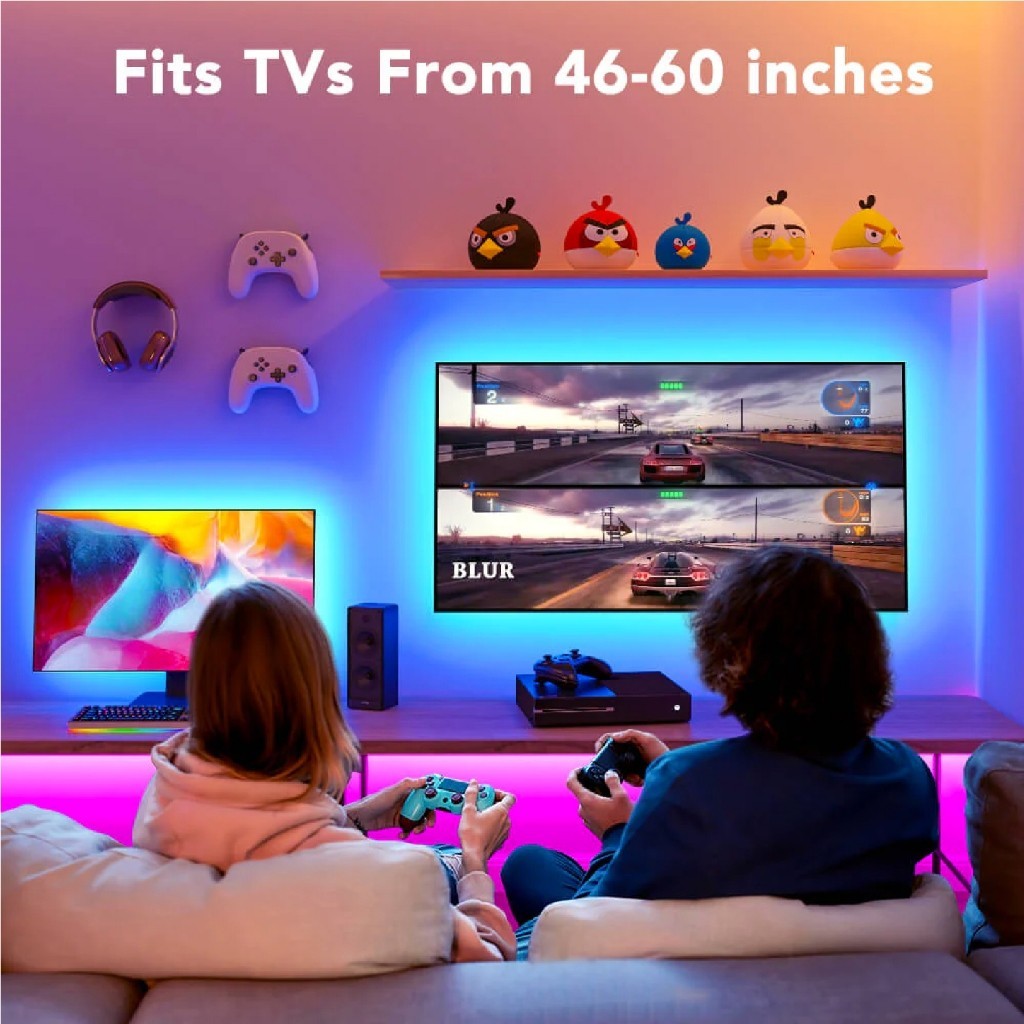 goSmart Asia Govee RGB Bluetooth LED TV Backlights for 46-60 inch TV LED Light Lampu Hiasan Lampu LED