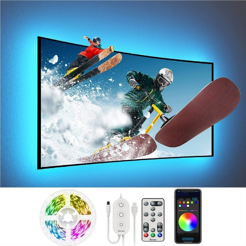 goSmart Asia Govee RGB Bluetooth LED TV Backlights for 46-60 inch TV LED Light Lampu Hiasan Lampu LED
