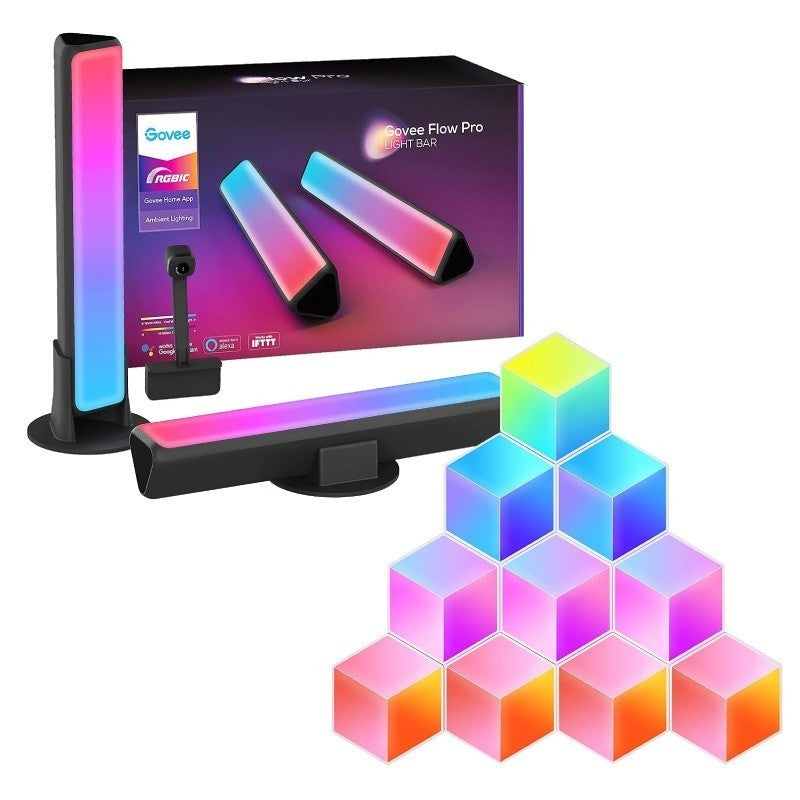goSmart Asia Govee Flow Pro Bundle Ultimate - Govee Dreamview Flow Pro P1 Light Bars & 10pcs Glide Hexa Light Panels