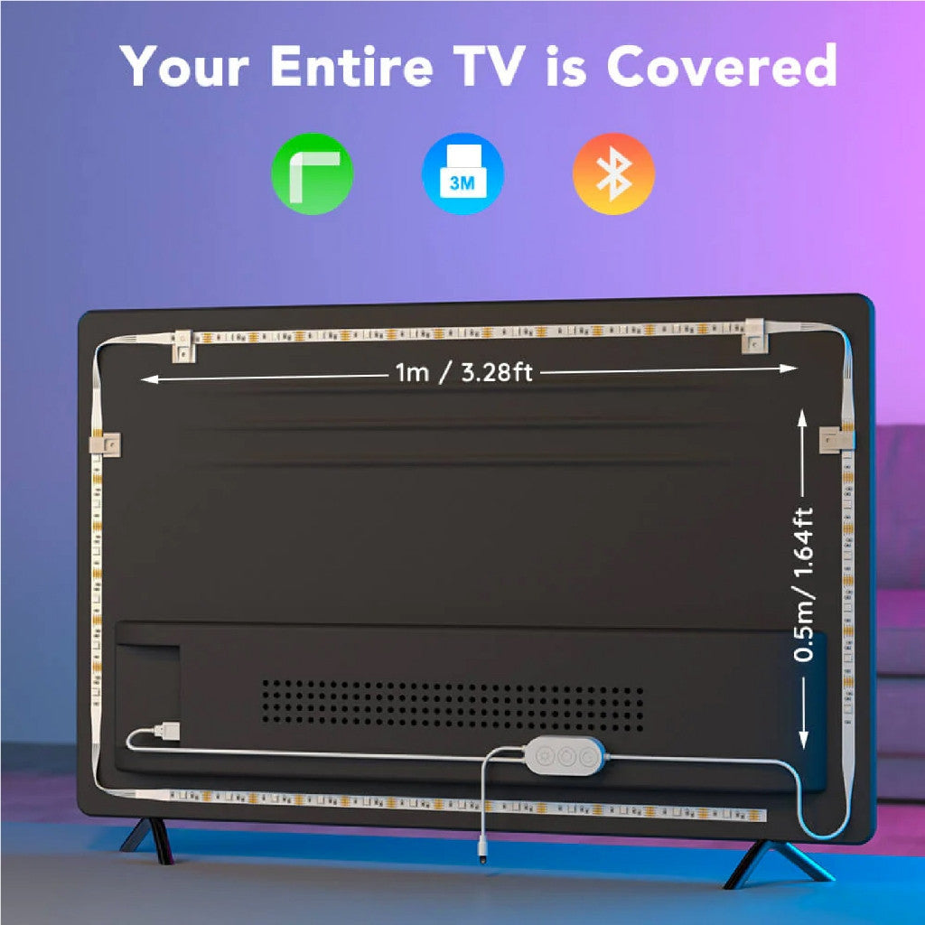 goSmart Asia Govee RGB Bluetooth LED TV Backlights for 46-60 inch TV LED Light Lampu Hiasan Lampu LED