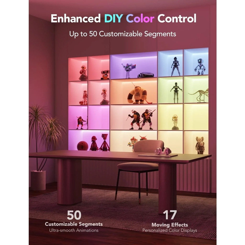 goSmart Asia Govee M1 5M/2M Lampu Jalur LED RGBICW Penting Serasi Apple HomeKit Lampu Jalur LED Boleh Dilanjutkan Lampu LED