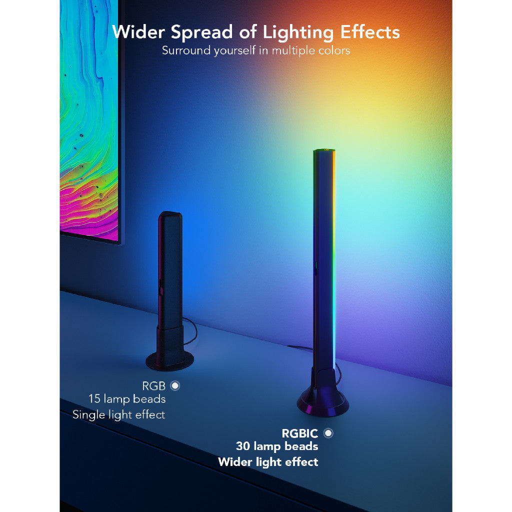 goSmart Asia Govee TV and Monitor Light Bars (45-70') RGBIC Wifi RGB Light LED Light Lampu Light Bar Lampu Hiasan
