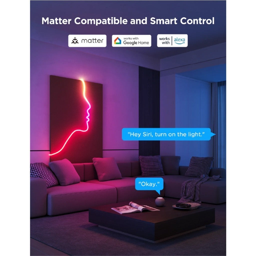 goSmart Asia Govee Neon Rope Light 2 3M/5M w/ Music Sync Matter DIY Lighting Mode LED Light Strip RGB Light Gaming Light