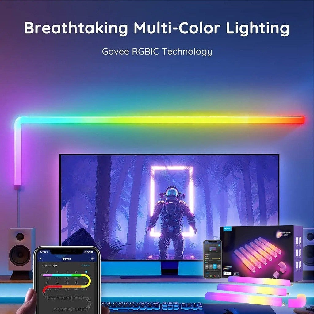goSmart Asia Govee Flow Pro Bundle Advance - Govee Dreamview Flow Pro P1 Light Bars & Govee Glide Wall Light (6+1)