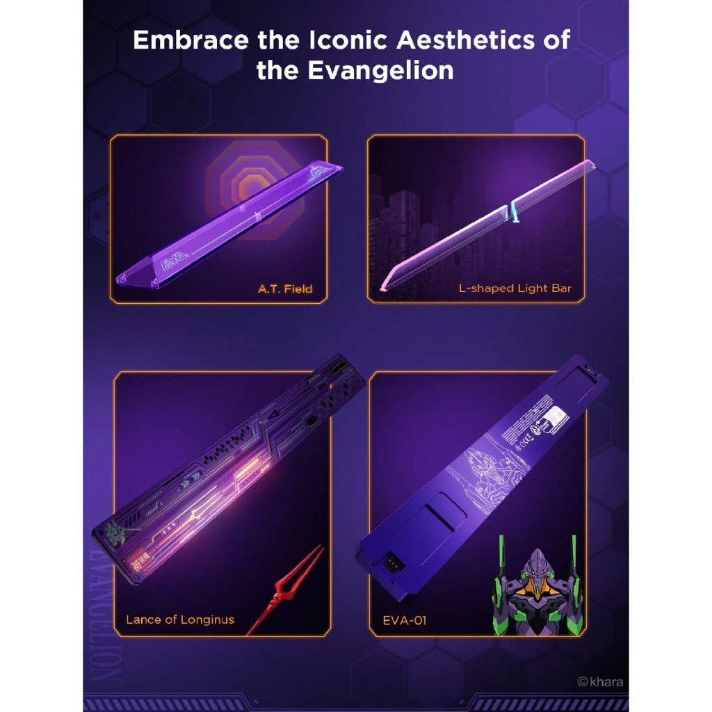 goSmart Asia Govee Gaming Wall Light (4+1) 【EU Plug】 & EVANGELION  (6+2) RGBIC Smart LED Light Bars | Support Matter