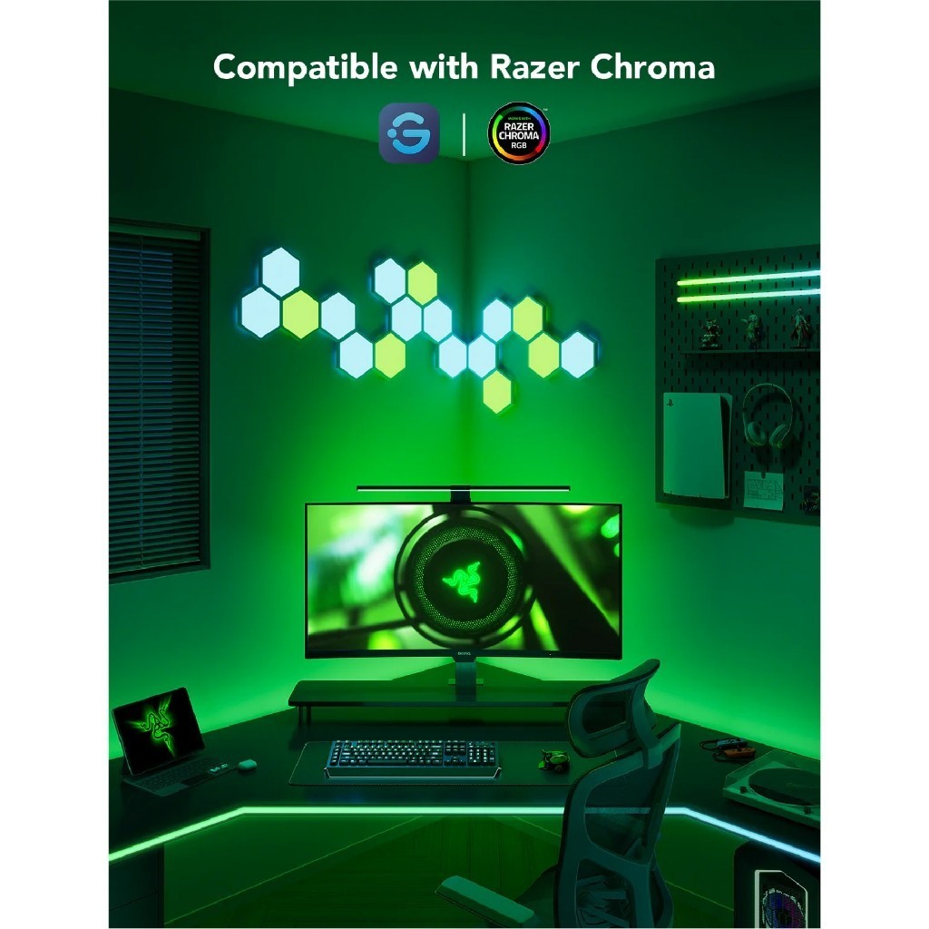 goSmart Asia Govee PC Monitor Gaming Backlight Strip G1 Monitor Backlight for 27-34" PC RGB Light LED Light Lampu Hiasan