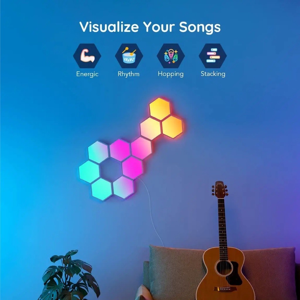 goSmart Asia Govee Flow Pro Bundle Ultimate - Govee Dreamview Flow Pro P1 Light Bars & 10pcs Glide Hexa Light Panels