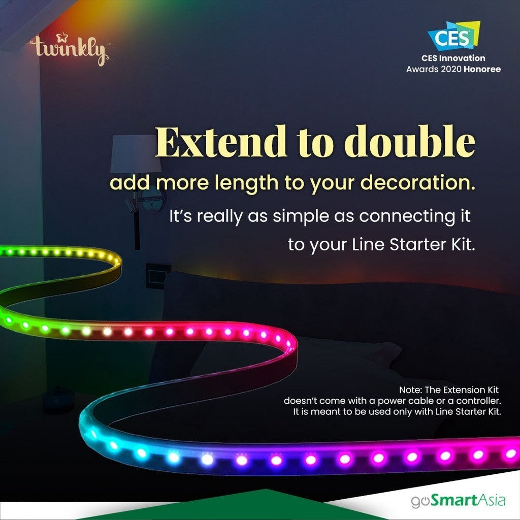 goSmart Asia Accessories Twinkly Line - Extension Pack 90LED RGB 1.5M Lightstrip LED Light Decoration Light Lampu Hiasan