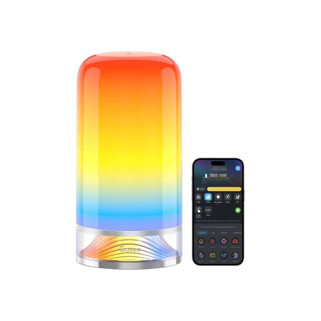 goSmart Asia Govee Aura Smart Table Light RGBIC Lamp Table Lamp Bedside Lamp Smart Light Table Light Lampu Meja