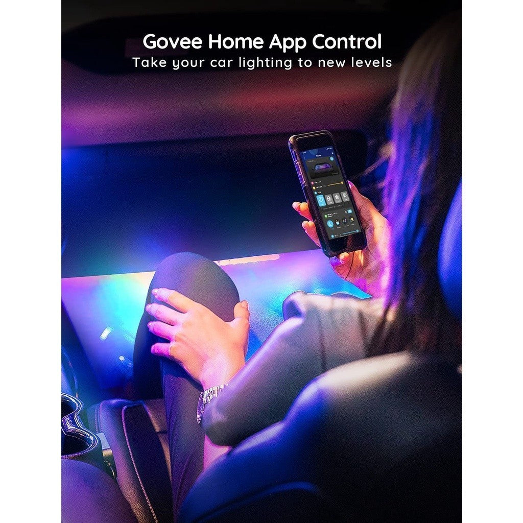 goSmart Asia Govee RGBIC Interior Car Light Car Atmosphere Light Led Light Car Interior Light Lampu Dalam Kereta