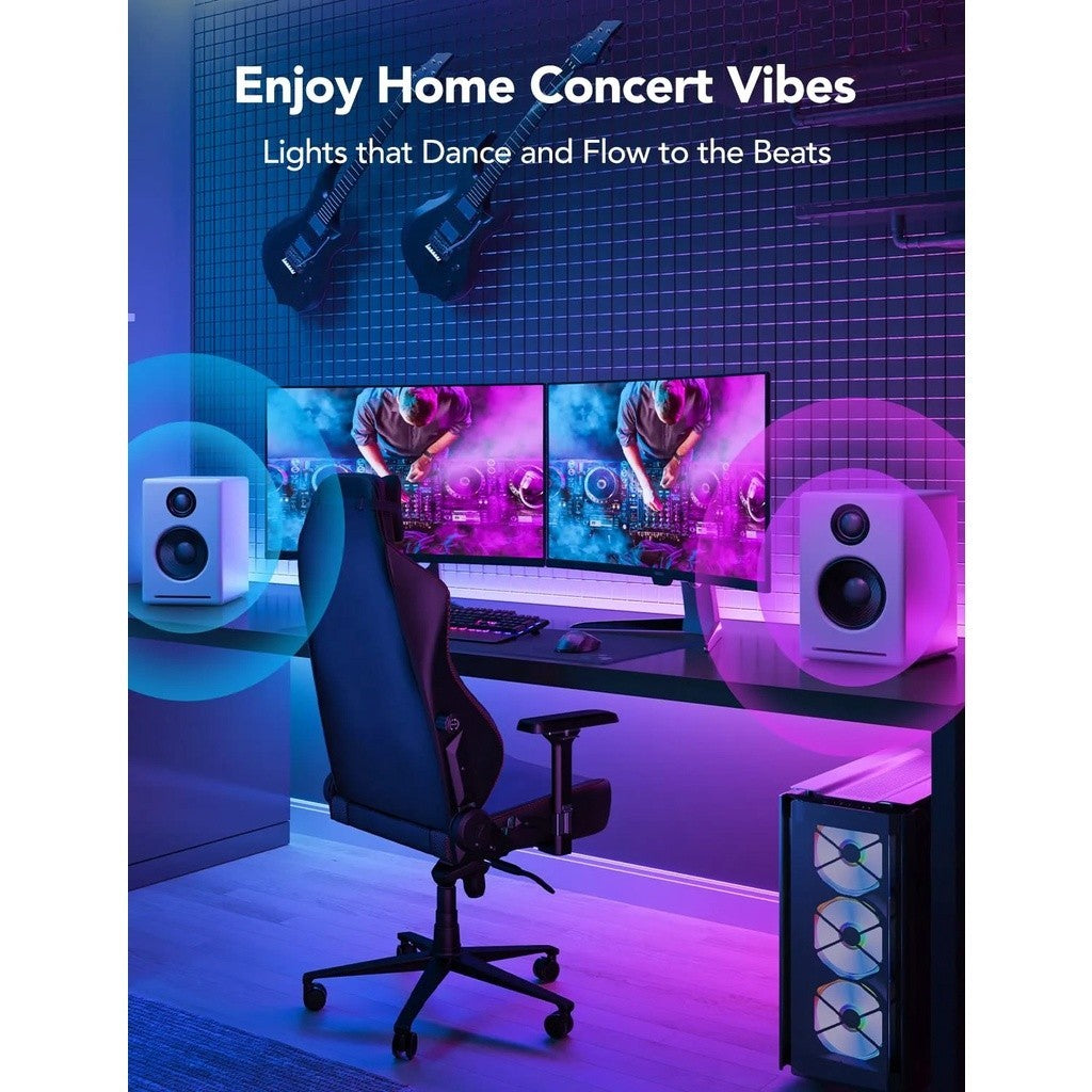 goSmart Asia Govee M1 5M/2M Lampu Jalur LED RGBICW Penting Serasi Apple HomeKit Lampu Jalur LED Boleh Dilanjutkan Lampu LED