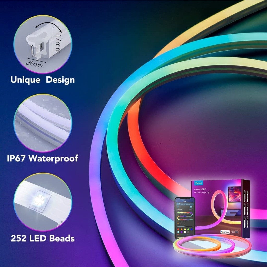goSmart Asia Govee Flow Pro Bundle Essential - Bar Lampu P1 Govee Dreamview Flow Pro &amp; Jalur LED Neon 3Meter