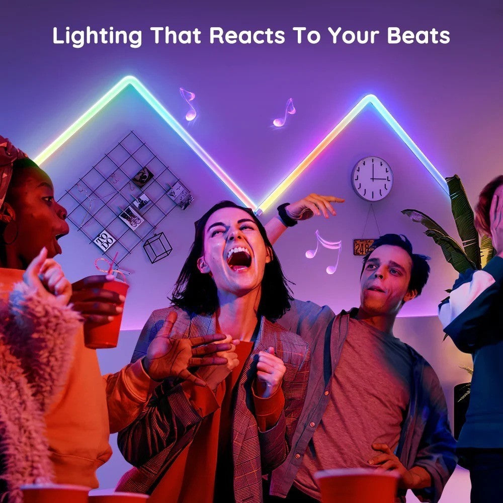 goSmart Asia Govee Glide Smart Wall Light (8+4) (6+1) Gaming Light Neon Light Smart Light Lampu Dinding