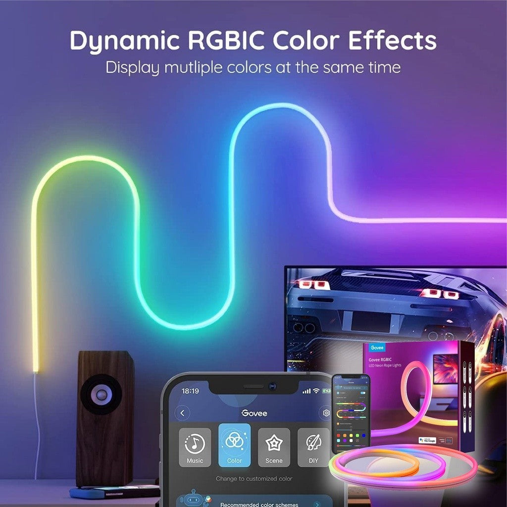 goSmart Asia Govee Flow Pro Bundle Essential - Bar Lampu P1 Govee Dreamview Flow Pro &amp; Jalur LED Neon 3Meter
