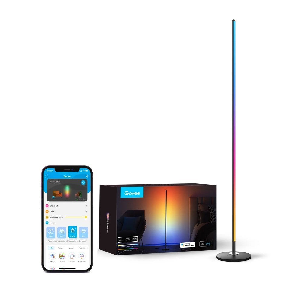 goSmart Asia Govee Lyra/Cylinder/Uplighter/Tree Lamp Floor Lamp Floor Lamp 2 Floor Lamp Pro Black 2 RGBIC Technology Stand Lamp Gaming Light Lampu Lantai