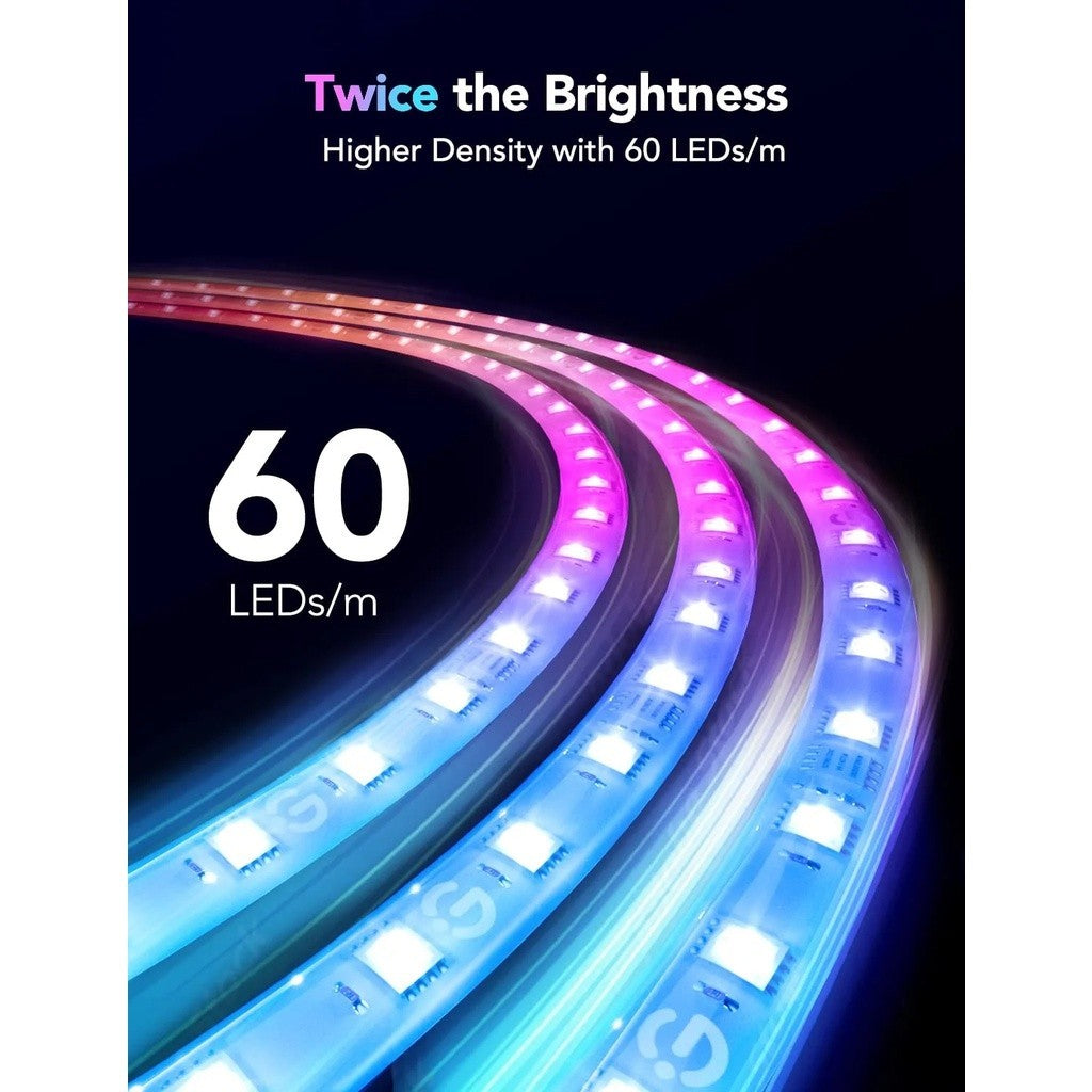 goSmart Asia Govee M1 5M/2M Lampu Jalur LED RGBICW Penting Serasi Apple HomeKit Lampu Jalur LED Boleh Dilanjutkan Lampu LED