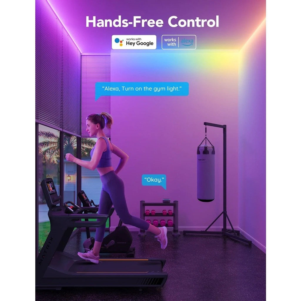 goSmart Asia Govee M1 5M/2M Lampu Jalur LED RGBICW Penting Serasi Apple HomeKit Lampu Jalur LED Boleh Dilanjutkan Lampu LED