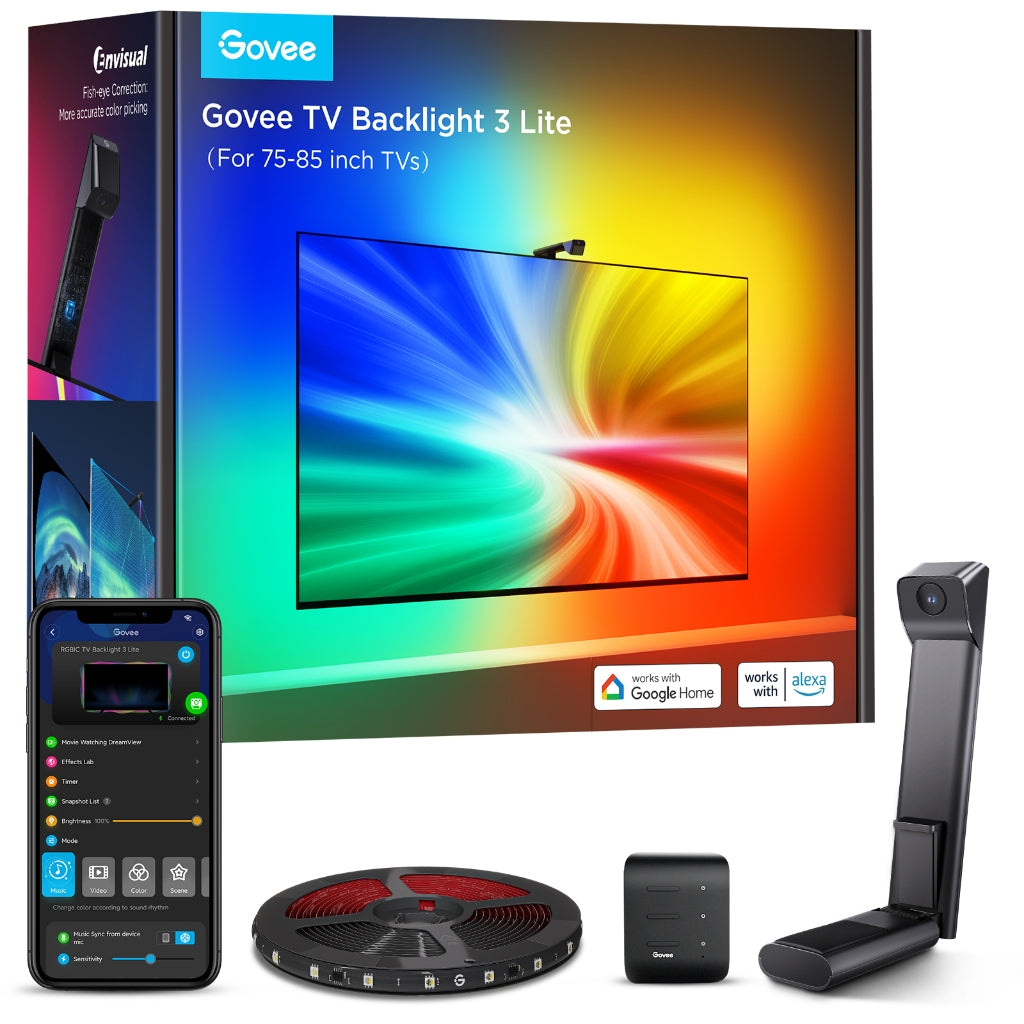 goSmart Asia Govee Envisual Three-camera 3 Pro  TV Backlight 3 Lite 55-65" / 75-85 " Wifi TV LED Backlights With Camera