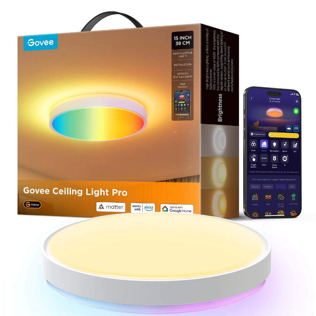goSmart Asia Govee Pendant Light  Smart Light Bulb Ceiling Light WIFI & Bluetooth Color Changing Light Bulbs RGBWW Dimmable  RGB Light