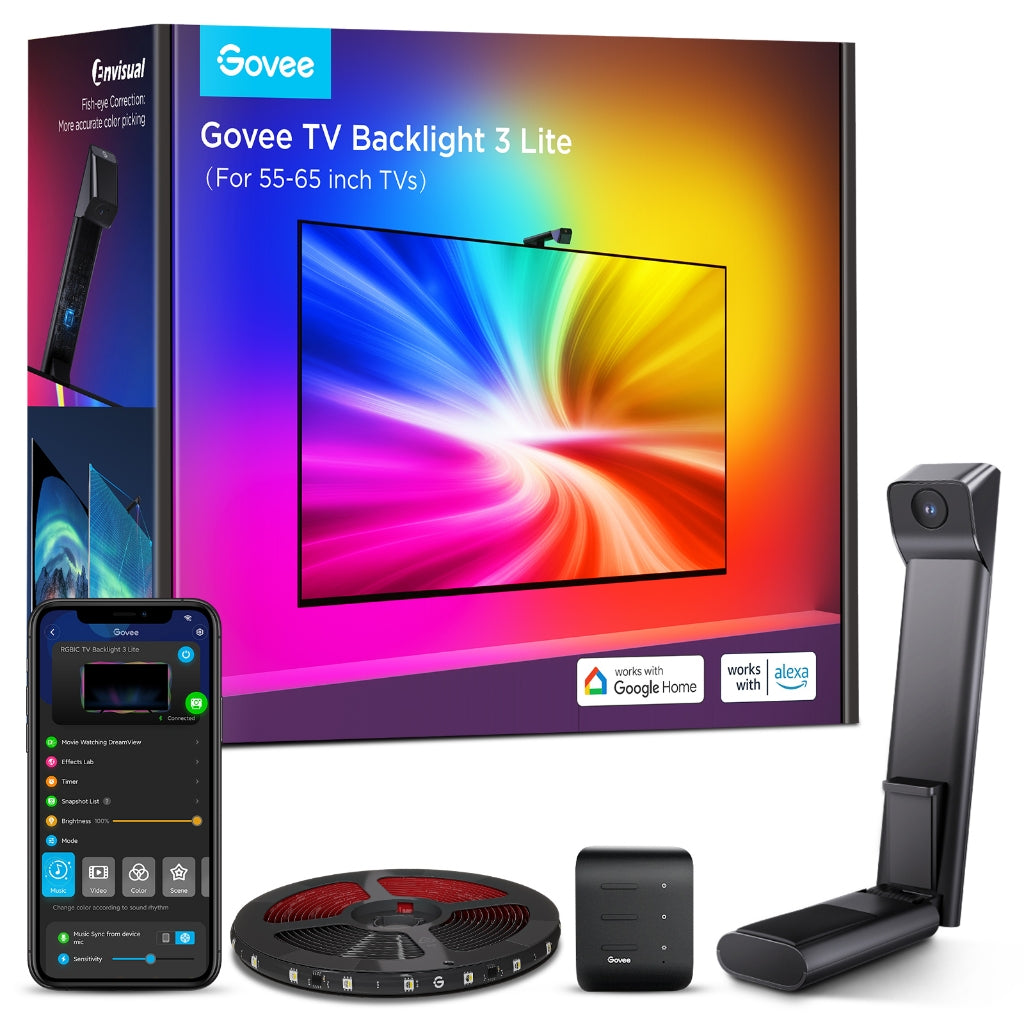 goSmart Asia Govee Envisual Three-camera 3 Pro  TV Backlight 3 Lite 55-65" / 75-85 " Wifi TV LED Backlights With Camera