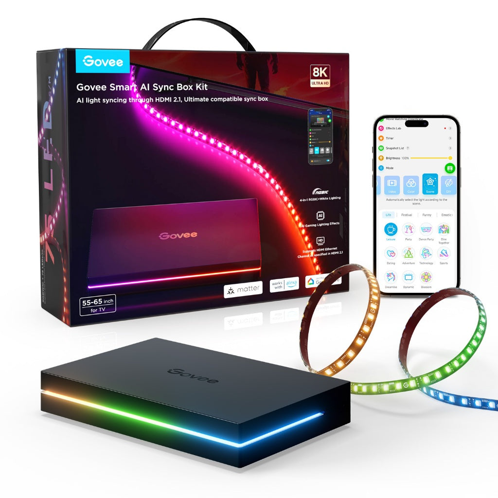 goSmart Asia Govee Envisual Three-camera 3 Pro  TV Backlight 3 Lite 55-65" / 75-85 " Wifi TV LED Backlights With Camera